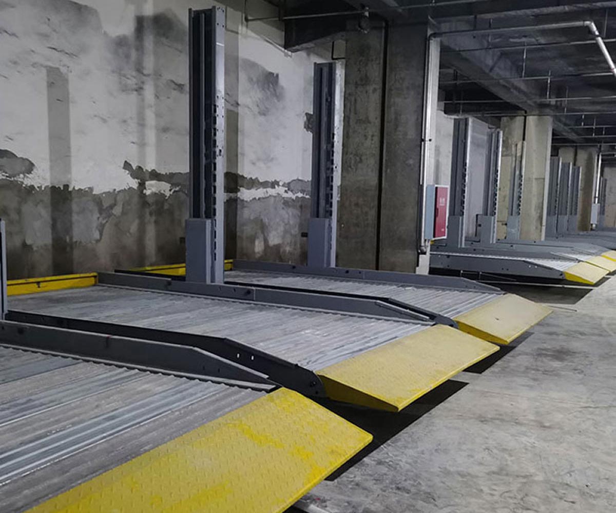 西充升降橫移式機械式立體車庫安裝