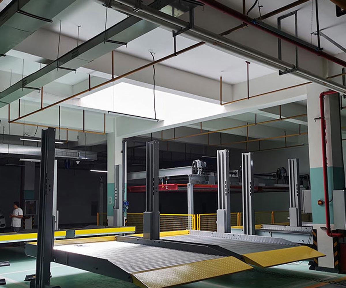 西充俯仰立體車庫機械部分安裝步驟