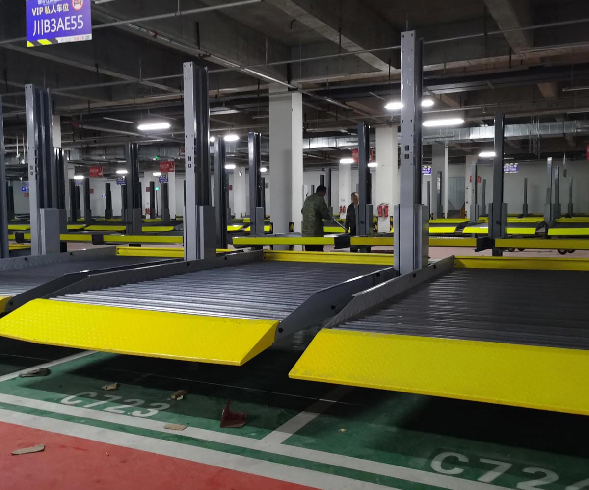 木裏智能兩柱雙層立體車庫